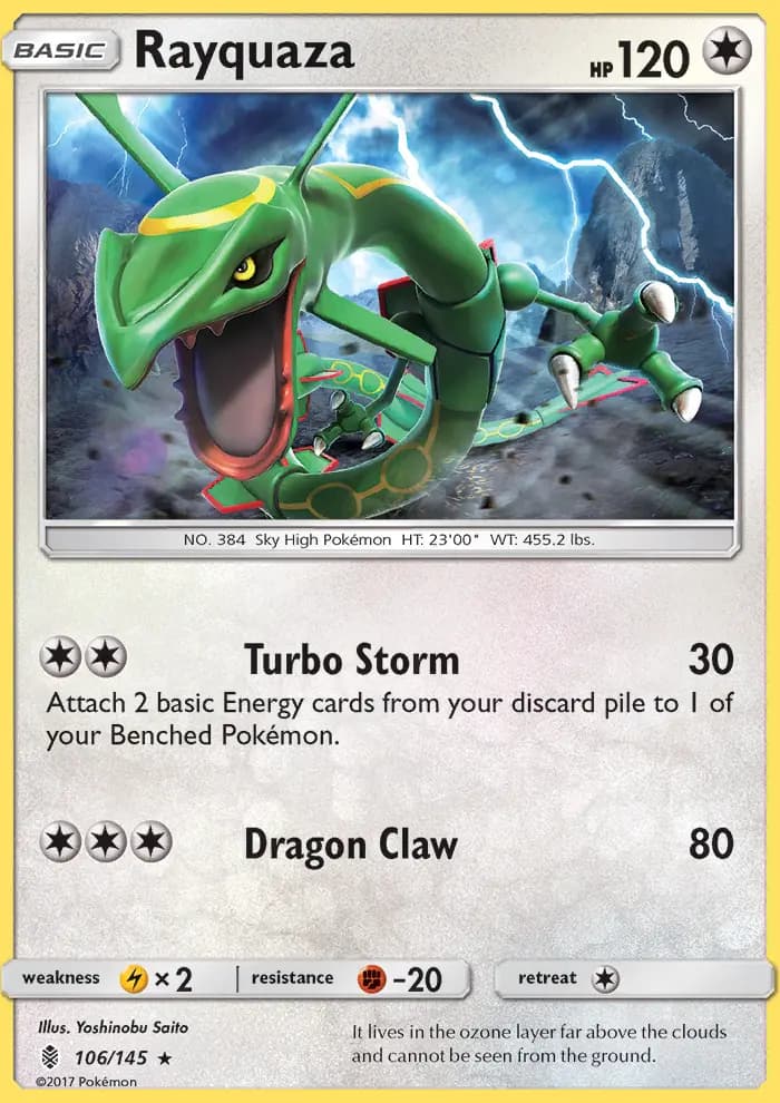 Rayquaza — Guardians Rising card #106
