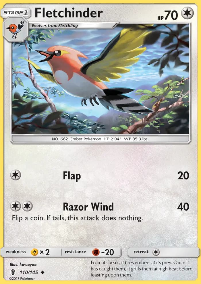 Fletchinder — Guardians Rising card #110