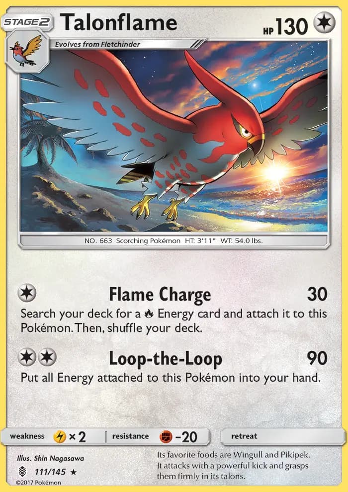 Talonflame — Guardians Rising card #111