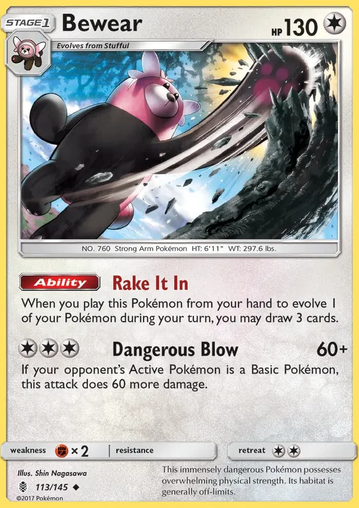 Bewear — Guardians Rising card #113