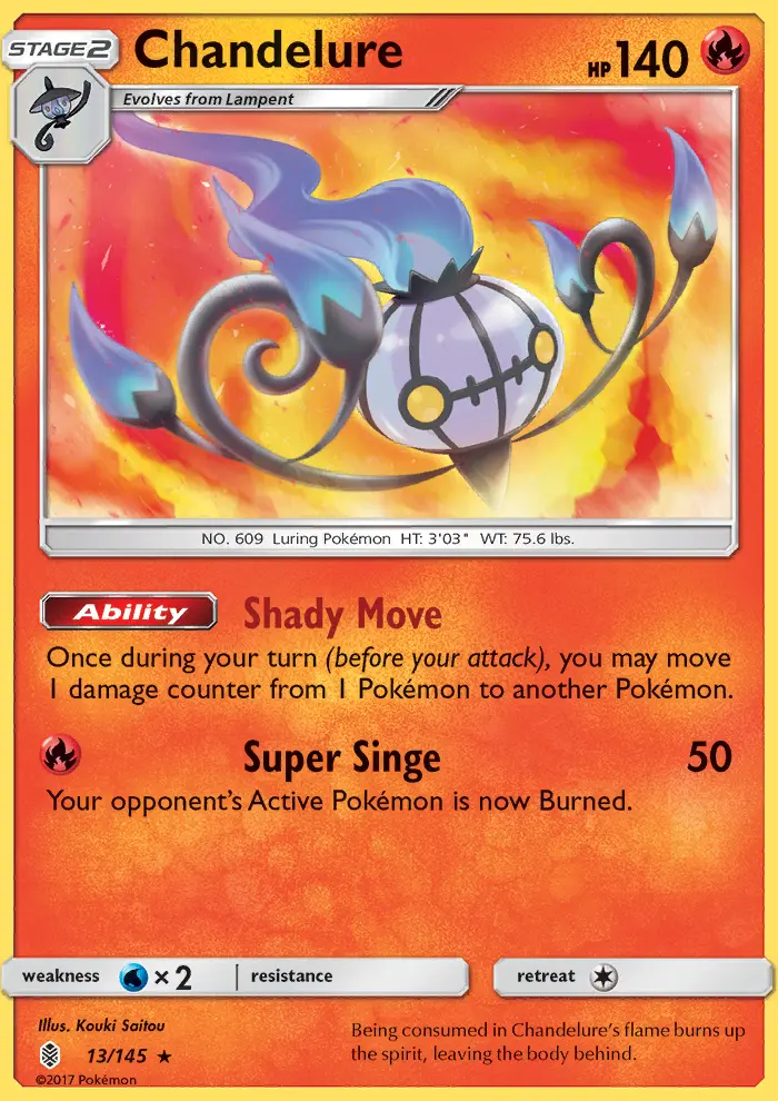 Chandelure — Guardians Rising card #13