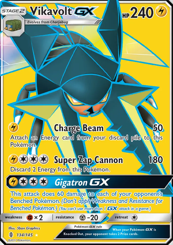 Vikavolt GX — Guardians Rising card #134