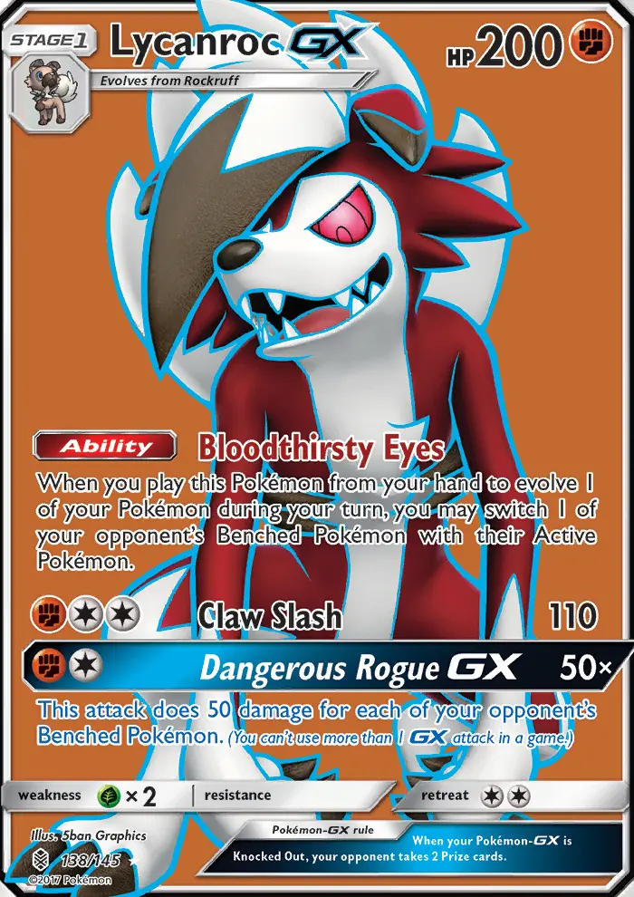 Lycanroc GX — Guardians Rising card #138