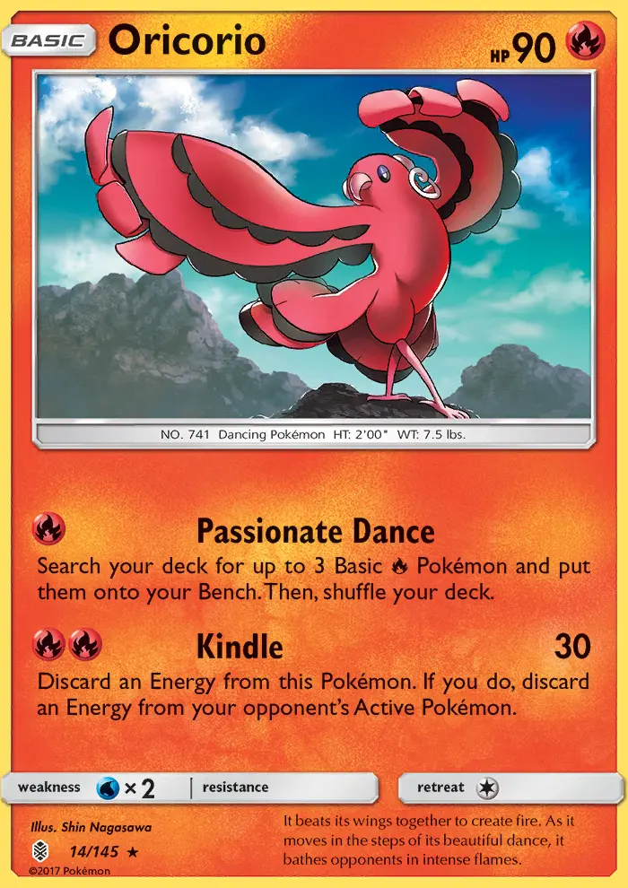 Oricorio — Guardians Rising card #14