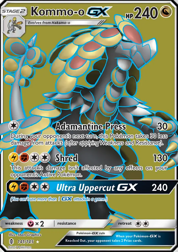 Kommo-o GX — Guardians Rising card #141