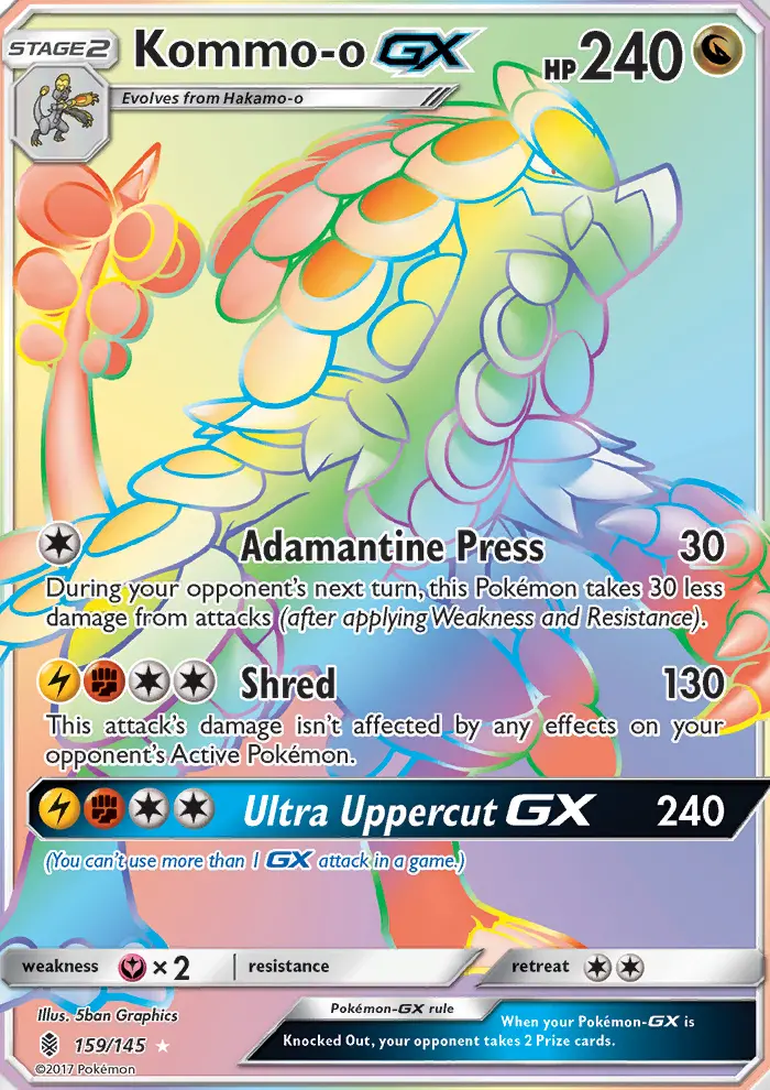 Kommo-o GX — Guardians Rising card #159