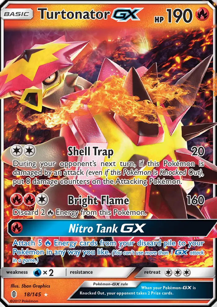 Turtonator GX — Guardians Rising card #18