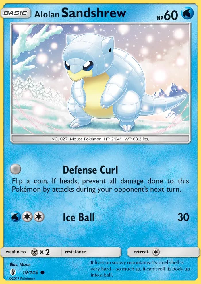 Alolan Sandshrew — Guardians Rising card #19
