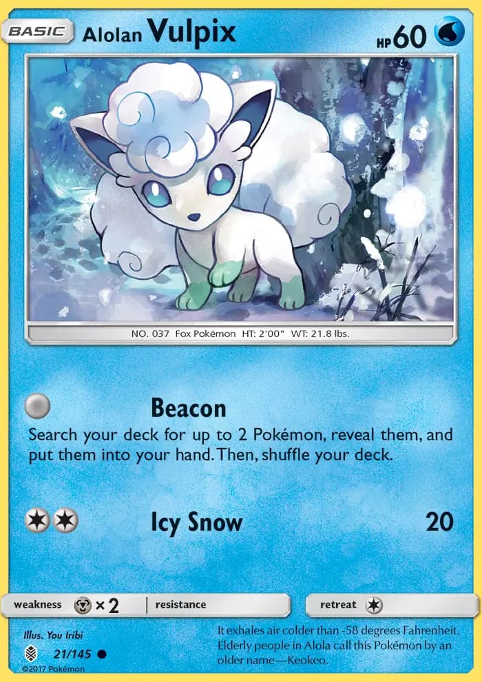 Alolan Vulpix — Guardians Rising card #21