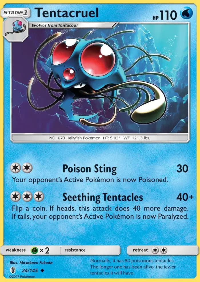 Tentacruel — Guardians Rising card #24