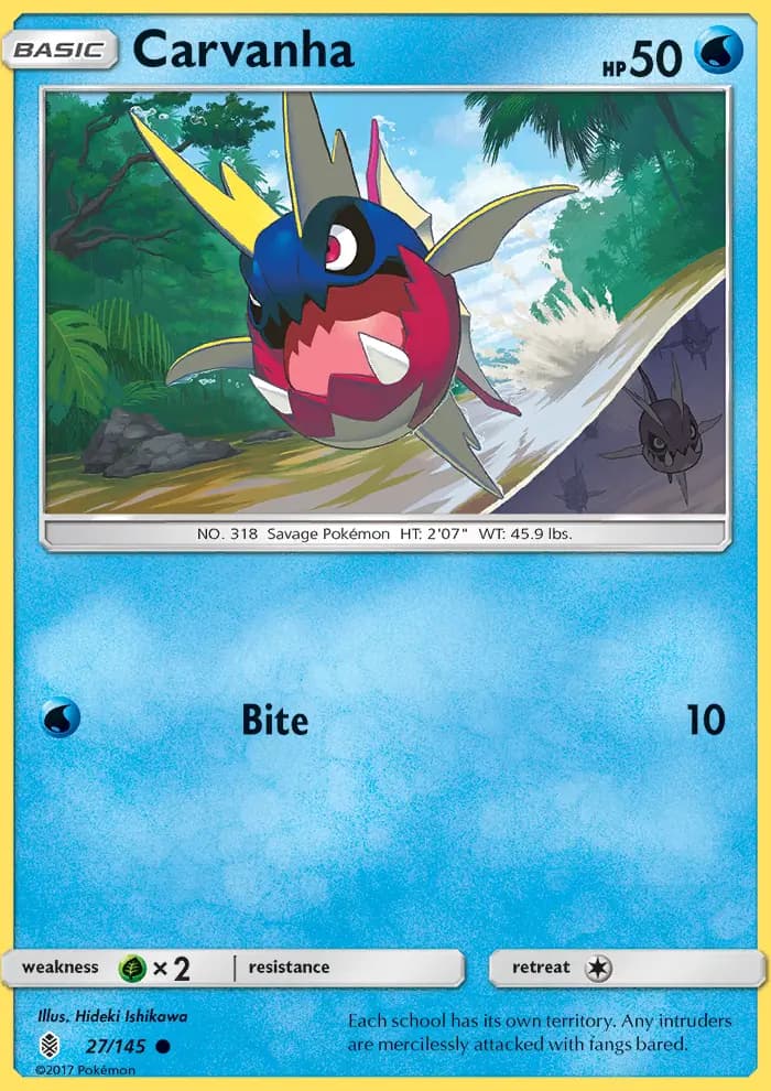 Carvanha — Guardians Rising card #27