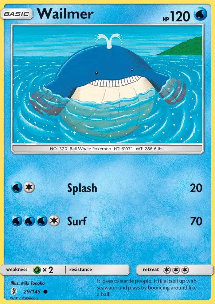 Wailmer — Guardians Rising card #29