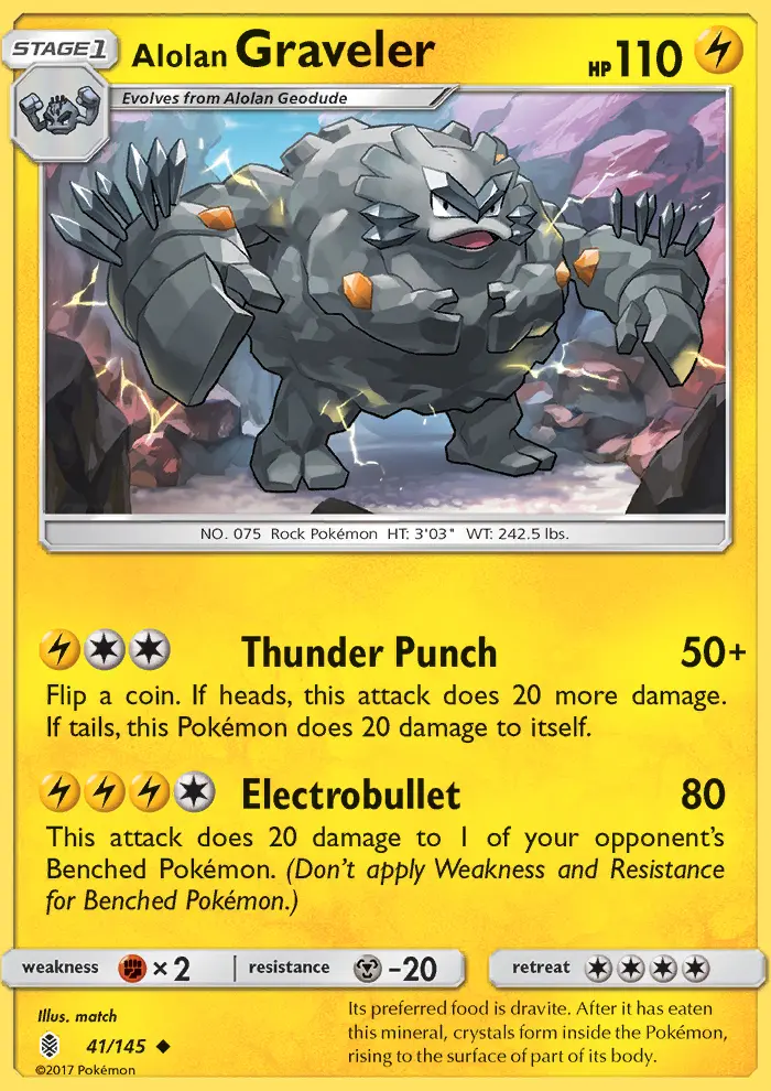 Alolan Graveler — Guardians Rising card #41