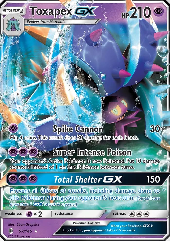 Toxapex GX — Guardians Rising card #57