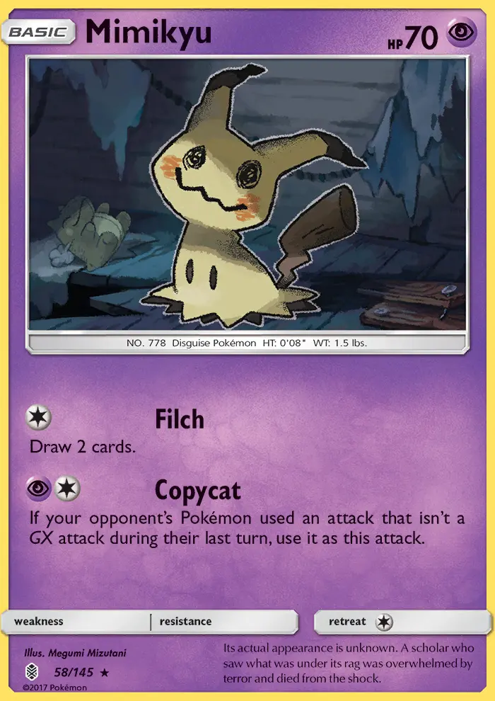Mimikyu — Guardians Rising card #58