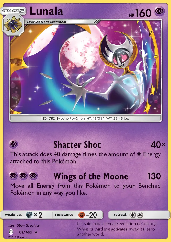 Lunala — Guardians Rising card #61