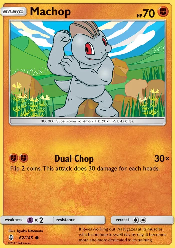 Machop — Guardians Rising card #62