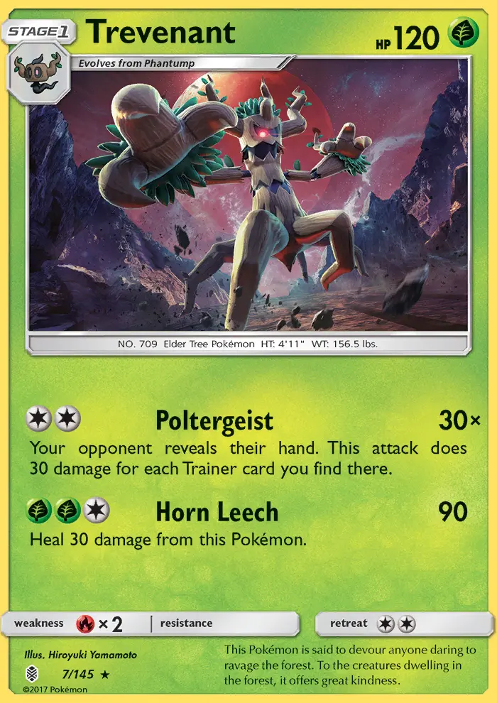 Trevenant — Guardians Rising card #7