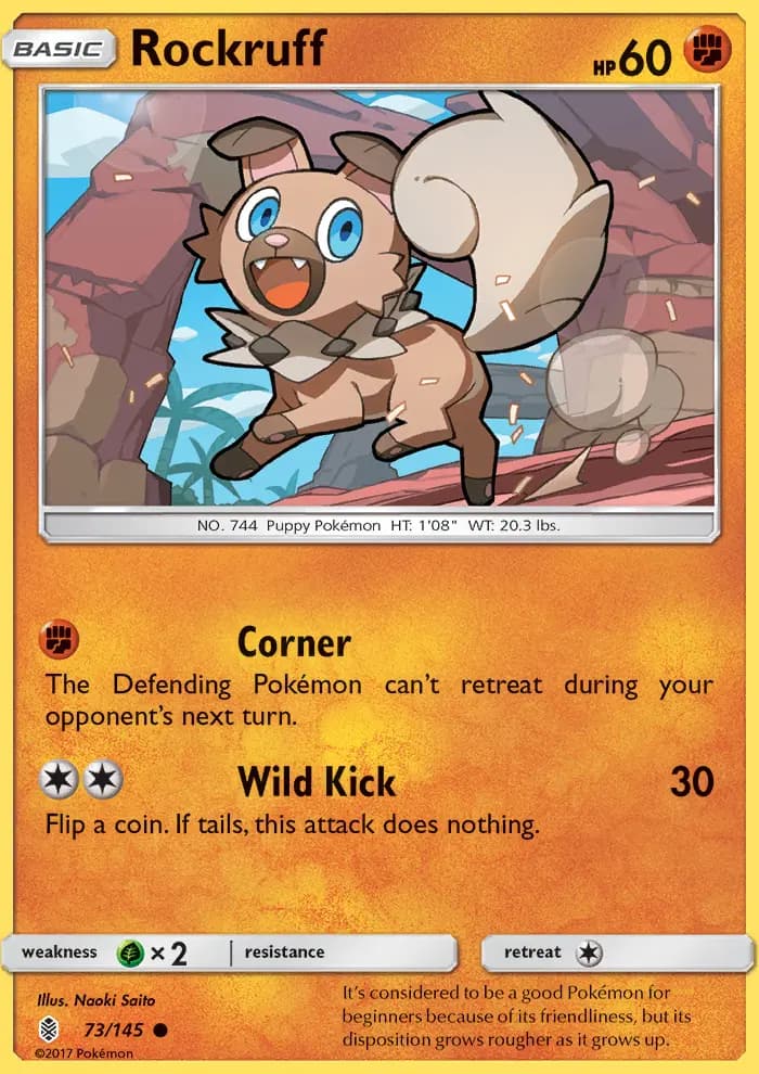 Rockruff — Guardians Rising card #73