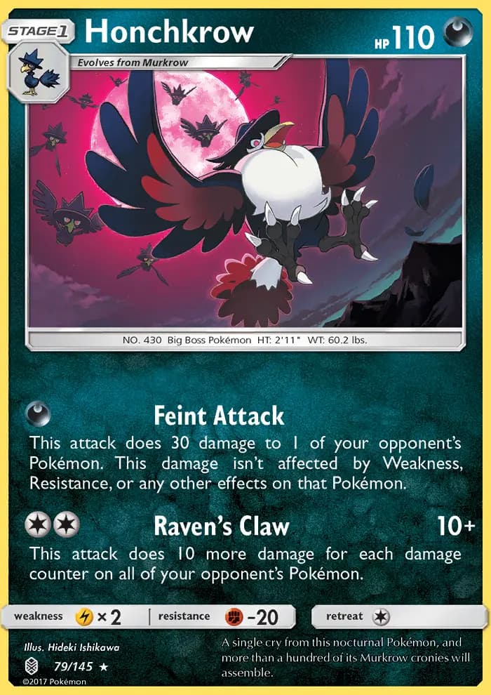 Honchkrow — Guardians Rising card #79