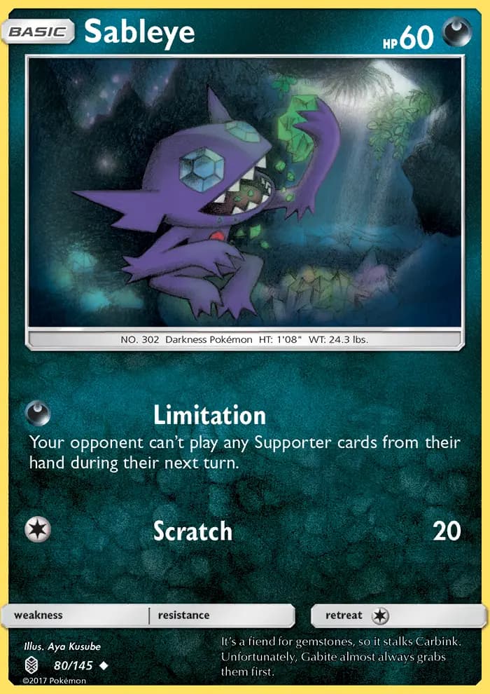 Sableye — Guardians Rising card #80
