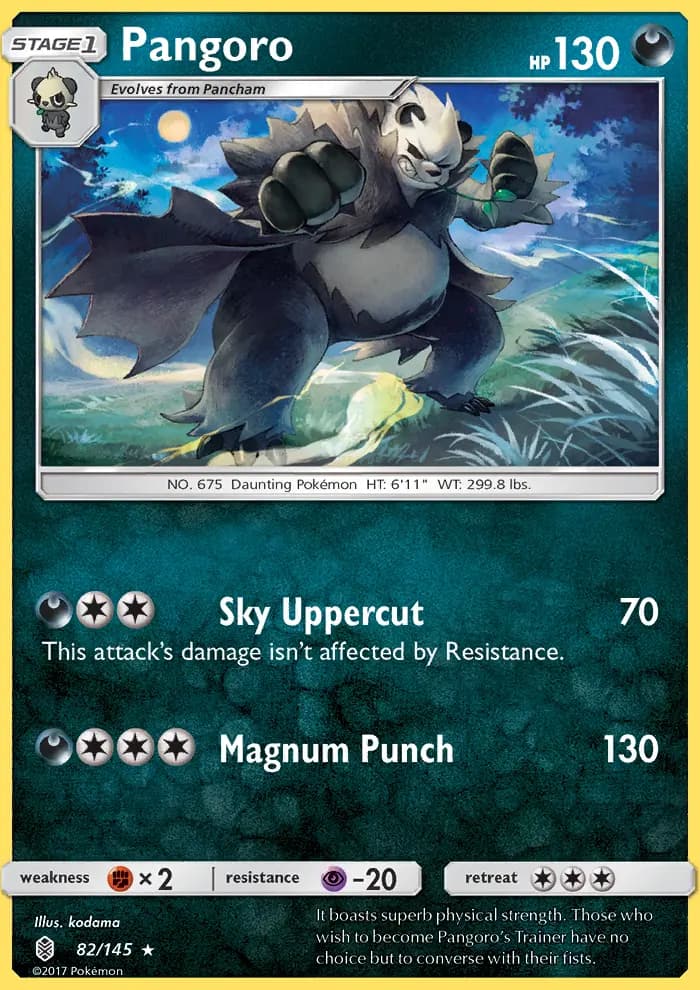 Pangoro — Guardians Rising card #82