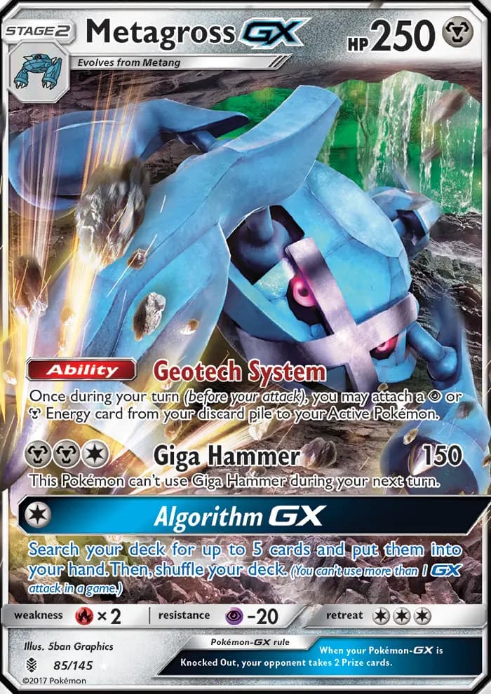Metagross GX — Guardians Rising card #85