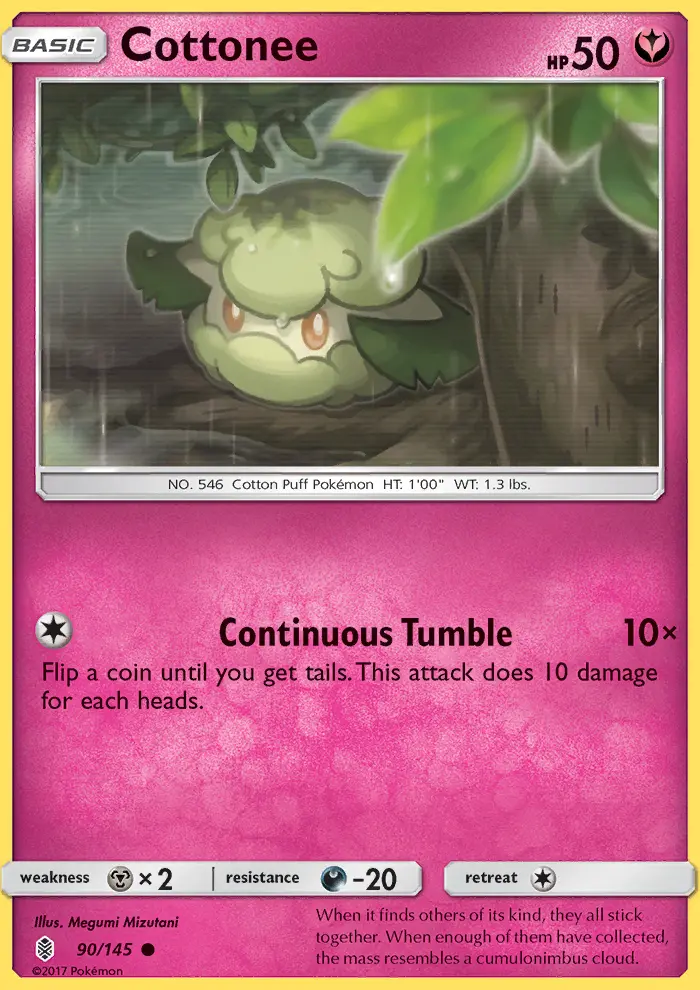 Cottonee — Guardians Rising card #90