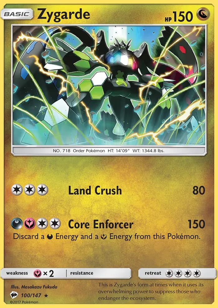 Zygarde — Burning Shadows card #100
