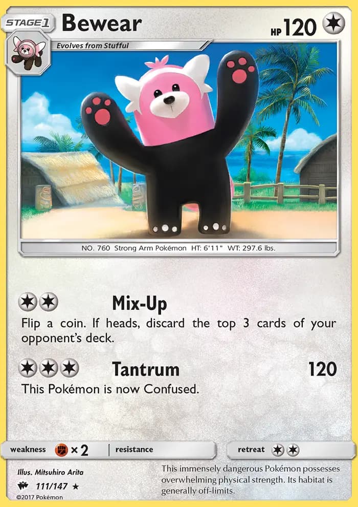 Bewear — Burning Shadows card #111