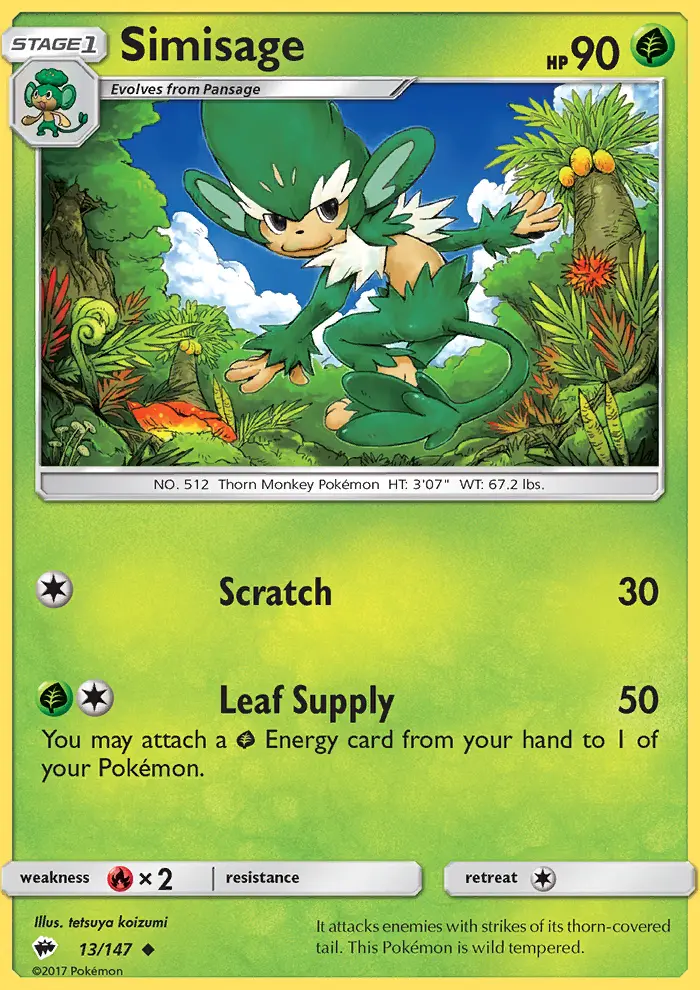 Simisage — Burning Shadows card #13
