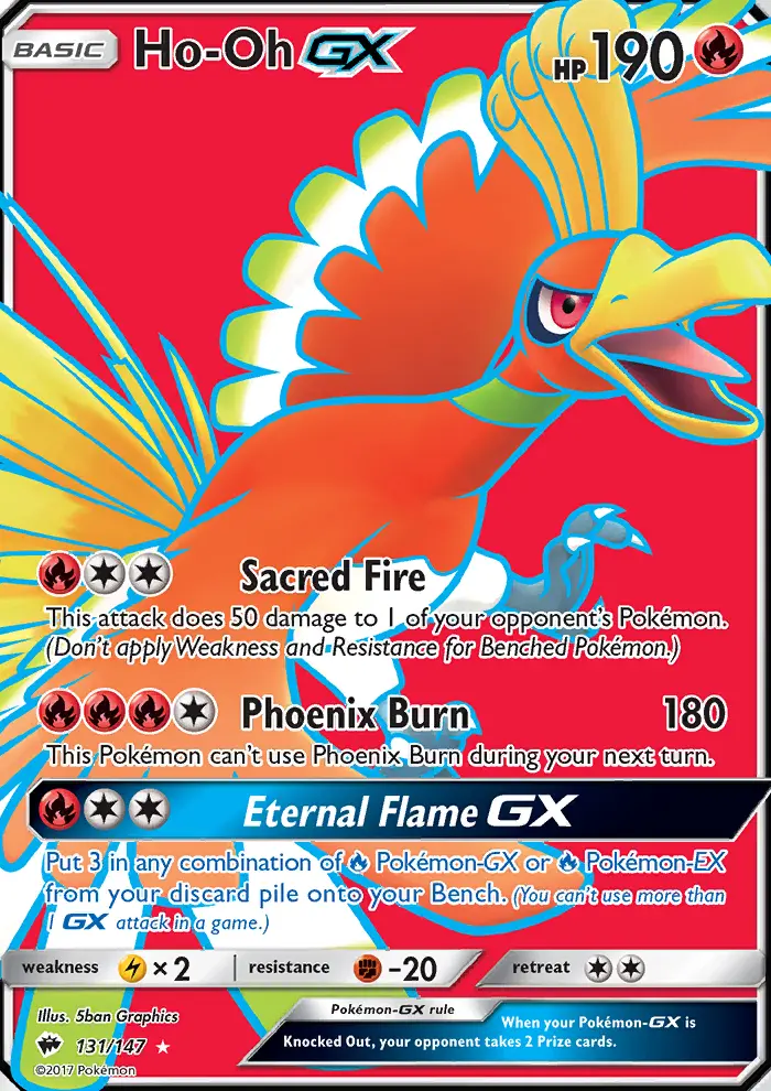 Ho-Oh GX — Burning Shadows card #131