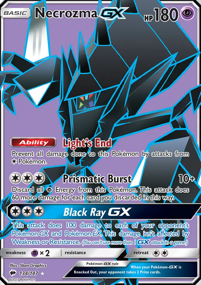 Necrozma GX — Burning Shadows card #134