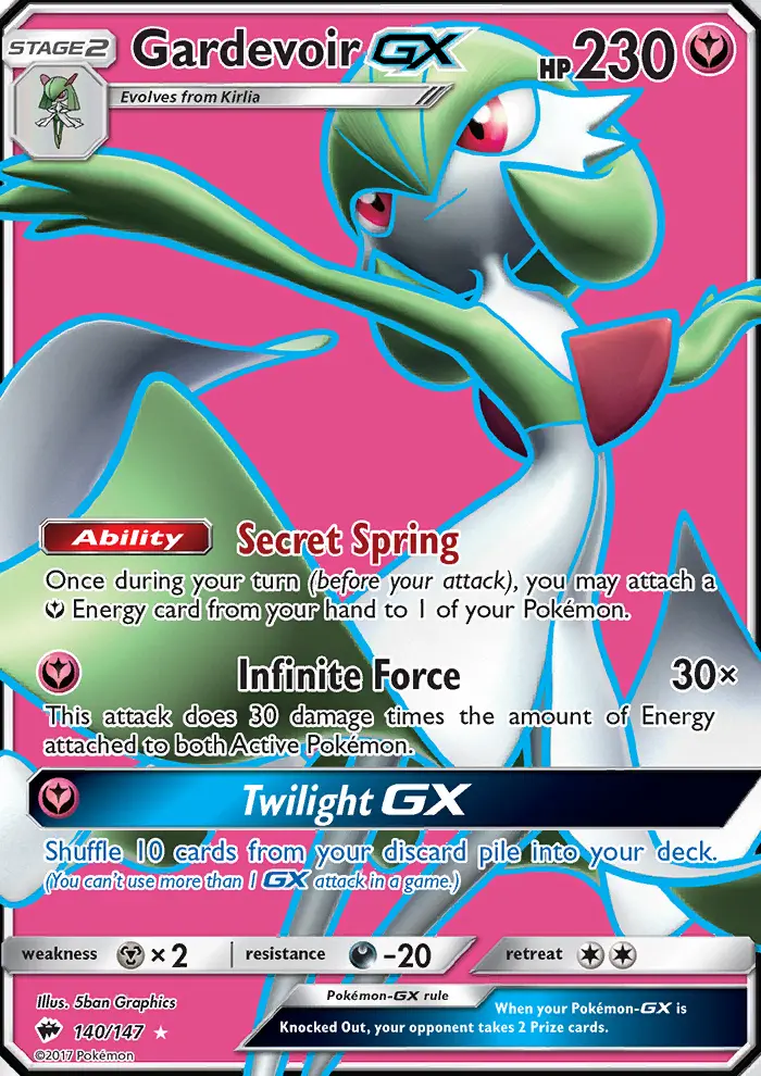 Gardevoir GX — Burning Shadows card #140