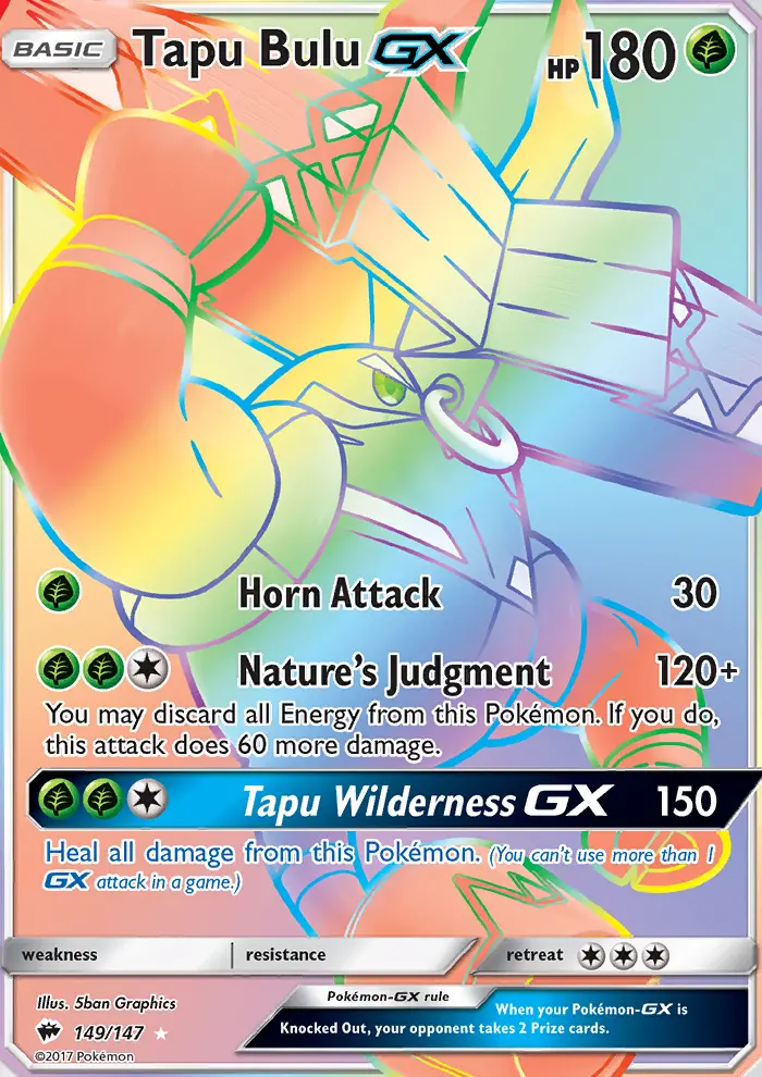 Tapu Bulu GX — Burning Shadows card #149