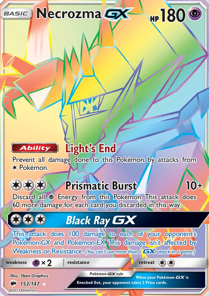 Necrozma GX — Burning Shadows card #153