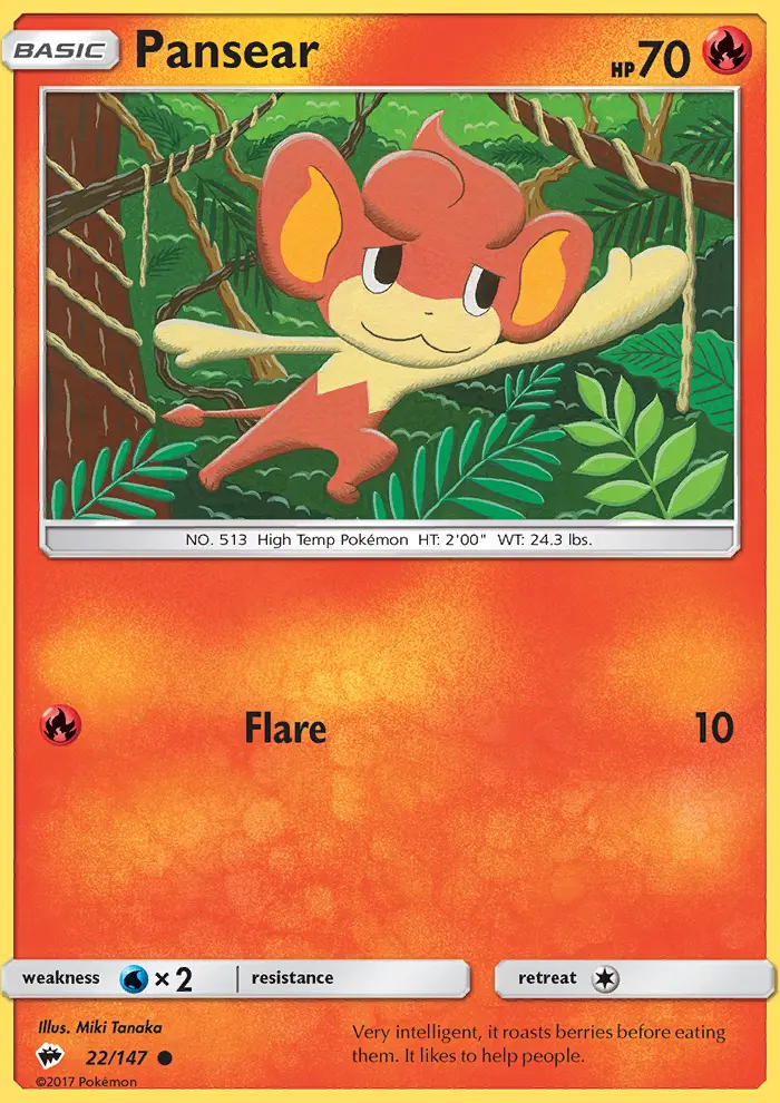 Pansear — Burning Shadows card #22
