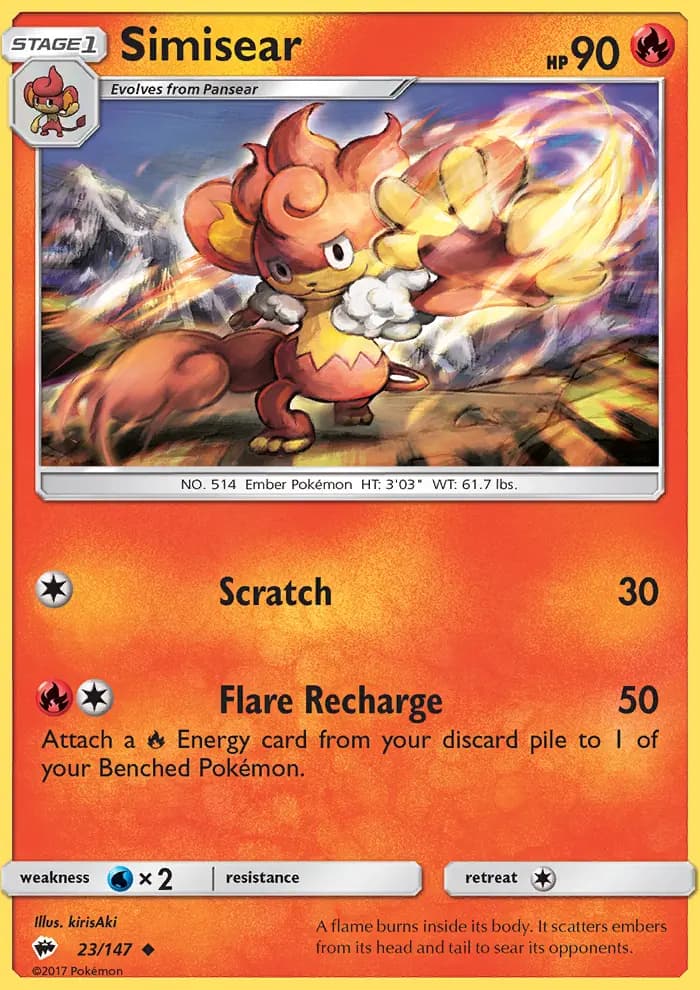 Simisear — Burning Shadows card #23