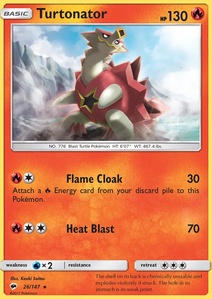 Turtonator — Burning Shadows card #26