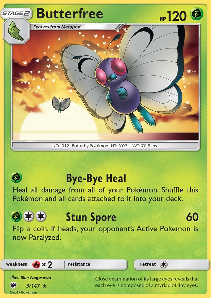Butterfree — Burning Shadows card #3