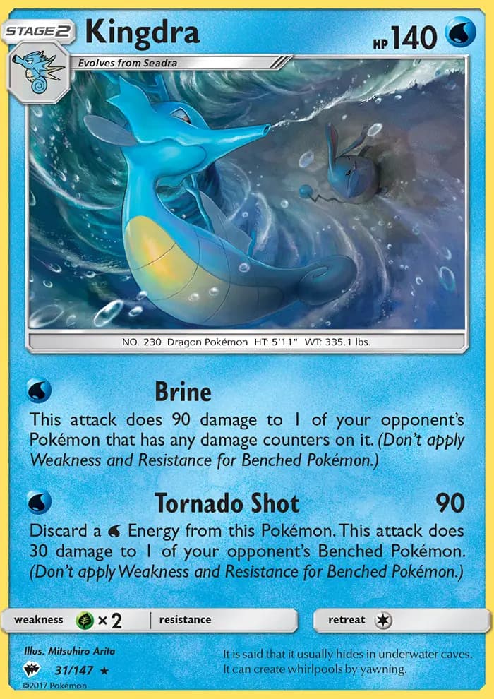 Kingdra — Burning Shadows card #31