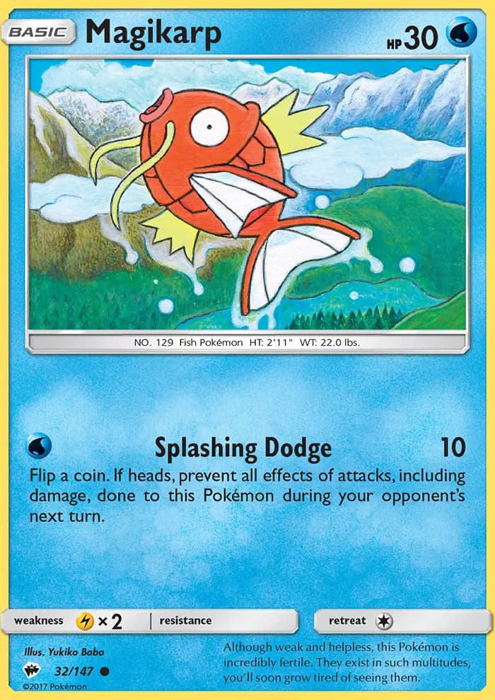Magikarp — Burning Shadows card #32
