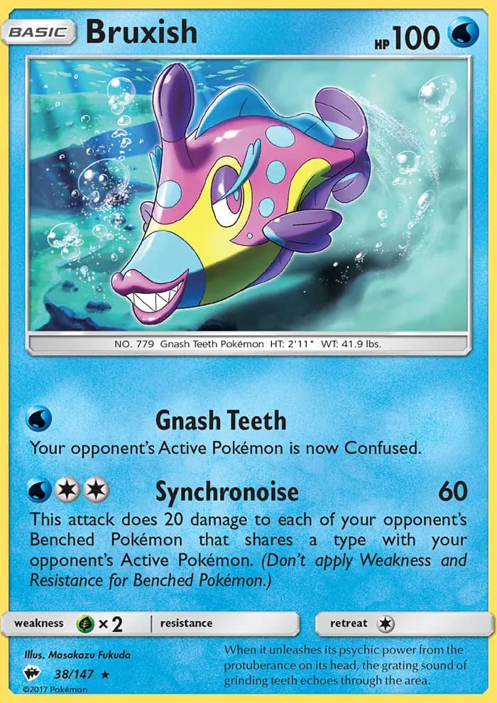 Bruxish — Burning Shadows card #38