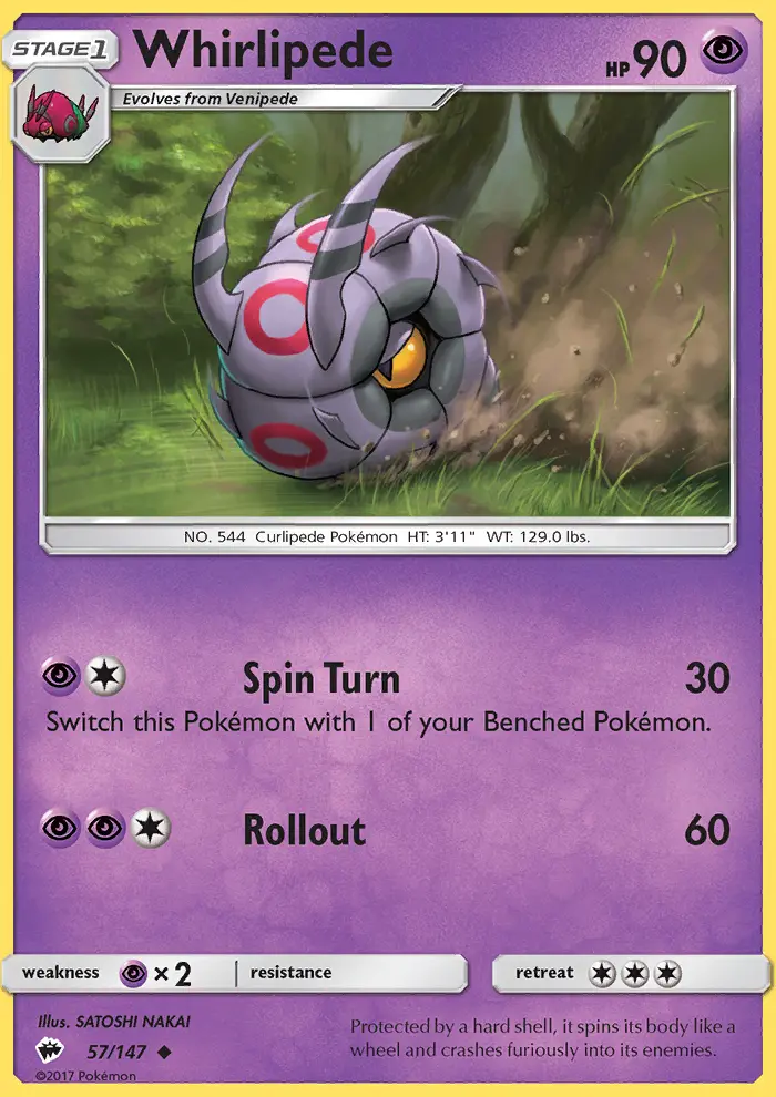 Whirlipede — Burning Shadows card #57