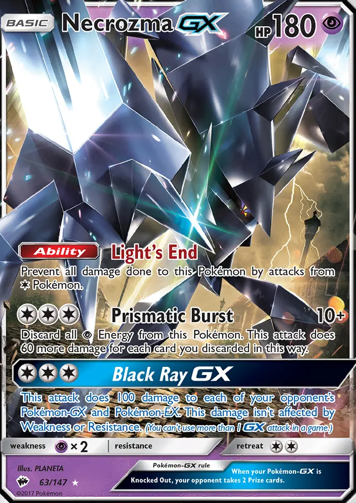 Necrozma GX — Burning Shadows card #63