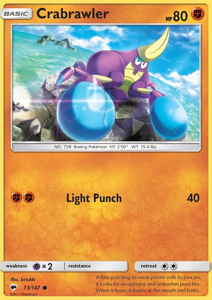 Crabrawler — Burning Shadows card #73