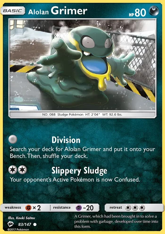 Alolan Grimer — Burning Shadows card #83