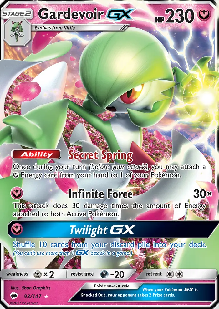 Gardevoir GX — Burning Shadows card #93