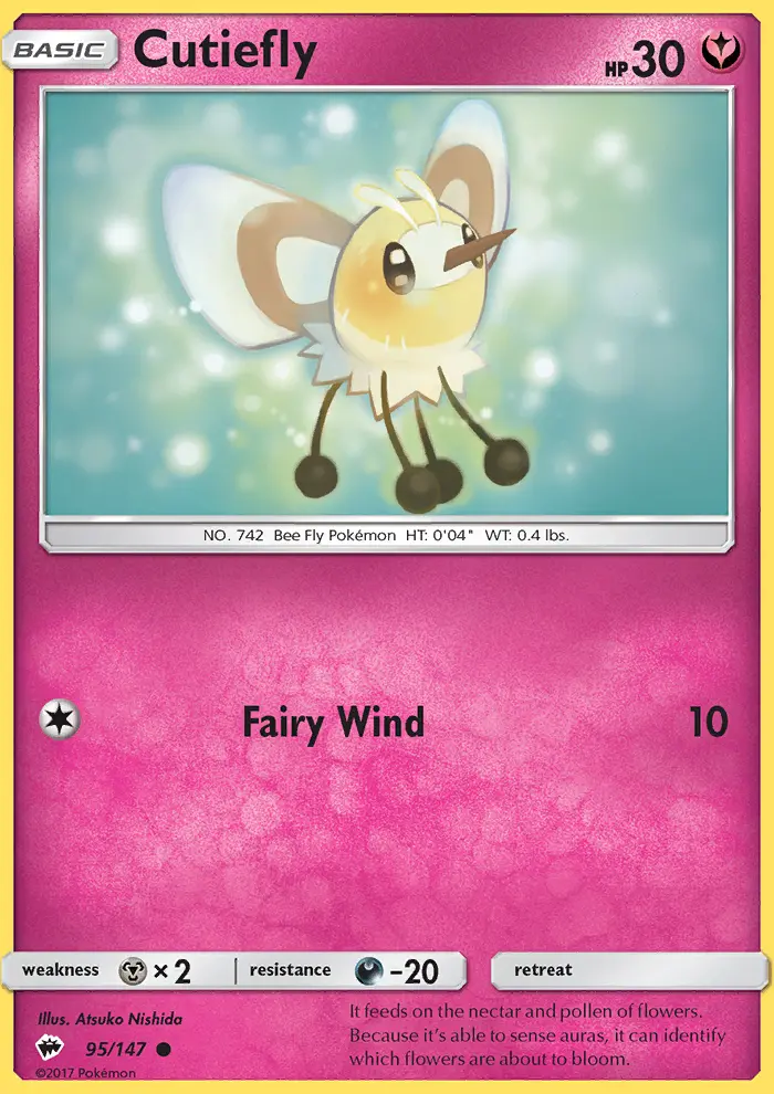 Cutiefly — Burning Shadows card #95