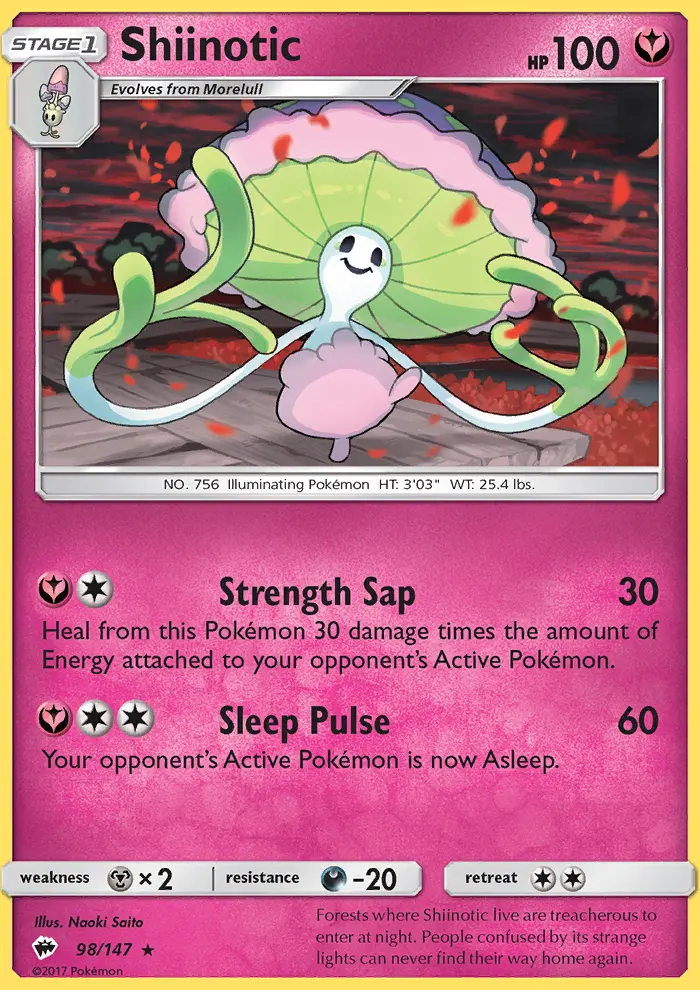 Shiinotic — Burning Shadows card #98